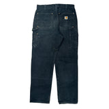 Carhartt Carpenter Trousers - 32W 31L Black Cotton