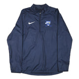 NIKE Mens Navy Blue Sports Jacket S Nylon Plain Lightweight Zip
