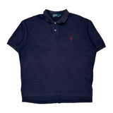 Polo By Ralph Lauren Polo Shirt - Large Navy Cotton