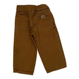 Age 2 Carhartt Double Knee Carpenter Pants - XS Brown Cotton