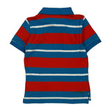 Age 4 Tommy Hilfiger Striped Polo Shirt - XS Blue Cotton