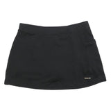 REEBOK Womens Black Polyester Blend Mini Skort UK 12 Sports Casual Activewear