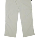 DACHSTEIN Womens Relaxed Beige Polyester Blend Zip Trousers W35 L32 Outdoor