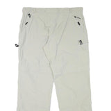 DACHSTEIN Womens Relaxed Beige Polyester Blend Zip Trousers W35 L32 Outdoor