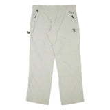 DACHSTEIN Womens Relaxed Beige Polyester Blend Zip Trousers W35 L32 Outdoor