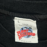 Made In USA Barcelona Planet Hollywood T-Shirt - Large Black Cotton