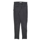 LEVI'S 721 Womens Jeans Black Slim Skinny Denim Medium W30 L30 Stretch