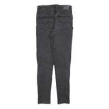 LEVI'S 721 Womens Jeans Black Slim Skinny Denim Medium W30 L30 Stretch