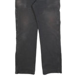 DICKIES Mens Regular Fit Jeans Black Denim W34 L32 Workwear Zip Closure