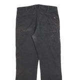 DICKIES Mens Regular Fit Jeans Black Denim W34 L32 Workwear Zip Closure