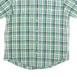 TOMMY HILFIGER Mens Green Shirt Check XL Casual Cotton Summer