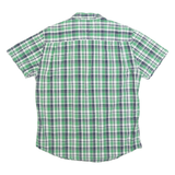 TOMMY HILFIGER Mens Green Shirt Check XL Casual Cotton Summer