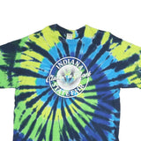 GILDAN Mens Blue & Green Tie Dye Indiana State Fair Graphic T-Shirt XL Short