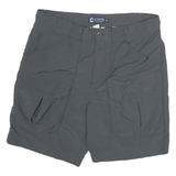 CHAPS Mens Shorts Grey Casual Cargo L W32 Lightweight Polyester Blend