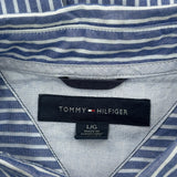 Tommy Hilfiger Striped Shirt - Large Blue Cotton