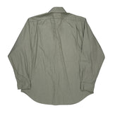 Regent Classic Fit Polo By Ralph Lauren Pinstripe Shirt - XL Green Cotton