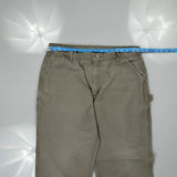 Carhartt Carpenter Trousers - 36W 32L Grey Cotton