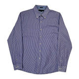 Tommy Hilfiger Slim Fit Shirt - Large Blue Cotton