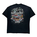 World Tour 2010 Monster Jam Graphic T-Shirt - XL Black Cotton