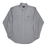 Blake Ralph Lauren Striped Shirt - XL Blue Cotton