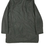 LEVI'S Womens Green Cotton Blend Hooded Zip Parka Jacket L Winter Outerwear