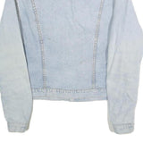 LEE Mens Blue Cotton Denim Jacket L Button Closure Classic Fit Plain