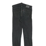 LEVI'S Mens Jeans Black Slim Skinny Denim W30 L32 Zip Cotton Blend Straight