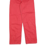 LEVI'S Womens Jeans Red Regular Straight Denim W25 L28 Button Closure