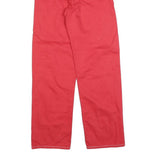 LEVI'S Womens Jeans Red Regular Straight Denim W25 L28 Button Closure