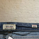 Mek Dnm Embroidered Jeans - 32W UK 10 Blue Cotton