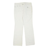 CATO Womens Cotton Blend White Regular Fit Straight Trousers W32 L32 Classic