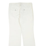 CATO Womens Cotton Blend White Regular Fit Straight Trousers W32 L32 Classic