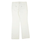 CATO Womens Cotton Blend White Regular Fit Straight Trousers W32 L32 Classic
