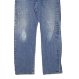 LEVI'S 501 Mens Jeans Blue Regular Straight Denim Medium W35 L31 Classic Button