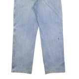DICKIES Mens Relaxed Blue Denim Jeans W38 L32 Cotton Zip Pockets Workwear