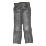 TWO BOXES Mens Regular Fit Blue Denim Straight Zip Jeans W33 L33 Cotton Blend