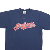 NIKE Mens Blue Indians Graphic T-Shirt M Short Sleeve Crew Neck Sportswear