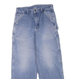CARHARTT Womens Regular Fit Blue Denim Jeans W30 L28 Workwear Style Cotton Blend