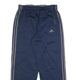 ADIDAS Mens Joggers Blue Grey M W28 L27 Sportswear Tapered Fit Polyester