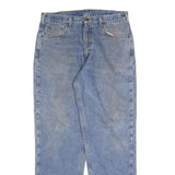 CARHARTT Mens Jeans Blue Cotton Blend Regular Straight Zip W36 L34 Classic