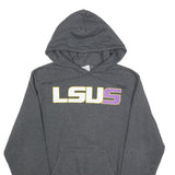 CHAMPION Mens Grey LSU S Hoodie XS Cotton Blend Pullover Hooded Sweatshirt
