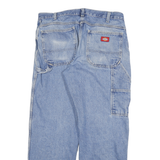 DICKIES Mens Regular Fit Blue Denim Jeans W32 L29 Workwear Style Zip Closure