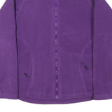HELLY HANSEN Womens Purple Zip Jacket M Polyester Blend Plain Casual Outdoor