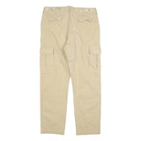 ALL ACCESS Womens Cotton Blend Beige Regular Cargo Trousers W30 L28 Casual