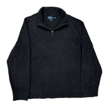 Polo By Ralph Lauren 1/4 Zip - 2XL Grey Cotton