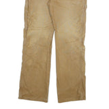 DICKIES Mens Relaxed Khaki Trousers W32 L31 Cotton Blend Zip Pockets Casual