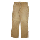 DICKIES Mens Relaxed Khaki Trousers W32 L31 Cotton Blend Zip Pockets Casual
