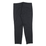 GAP Womens Cotton Blend Black Slim Tapered Trousers W32 L26 Classic Comfort Fit