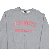 NIKE Mens Grey Ohio State Synchronized Swimming Crew Neck L Pullover Sweatshirt