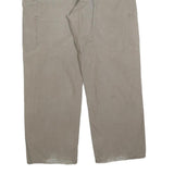 CARHARTT Mens Cotton Blend Beige Regular Straight Trousers W36 L30 Workwear